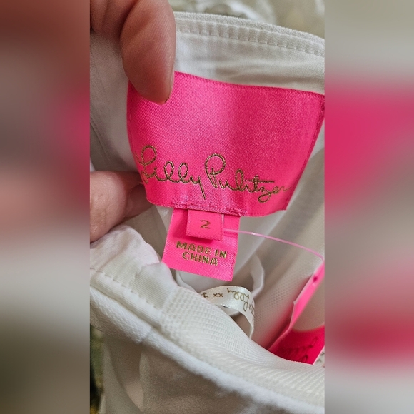 LILLY PULTIZER Kylo Strapless Skirted Romper In White. Size 2 NWT - Picture 4 of 16